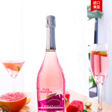 西班牙進口紅酒愛之灣桃紅甜起泡氣泡酒