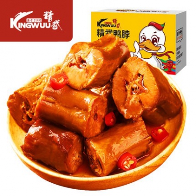 [薇婭推薦]甜辣鴨脖子200g鹵味手撕鴨貨