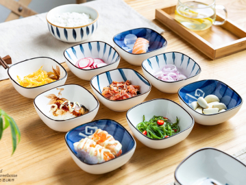 摩登主婦青瑤日式蘸醬料盤子