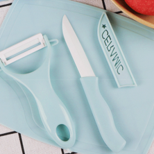 三月三水果刀+小菜板+削皮器三件套