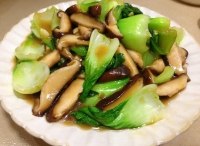 香菇炒青菜怎么做好吃,香菇炒青菜的做法步驟