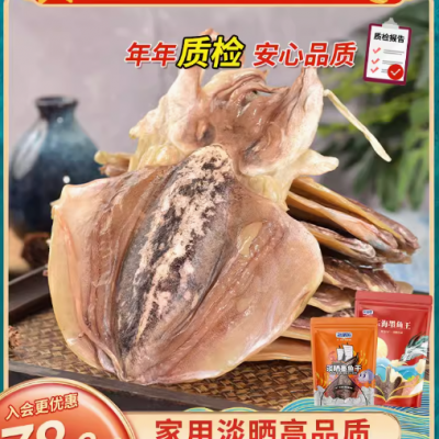 浙漁船墨魚干500g干貨