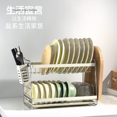 生活宣言廚房碗碟收納架瀝水碗盤架子