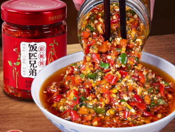 飯匹兄弟湖南農(nóng)家香辣彩椒醬剁椒醬